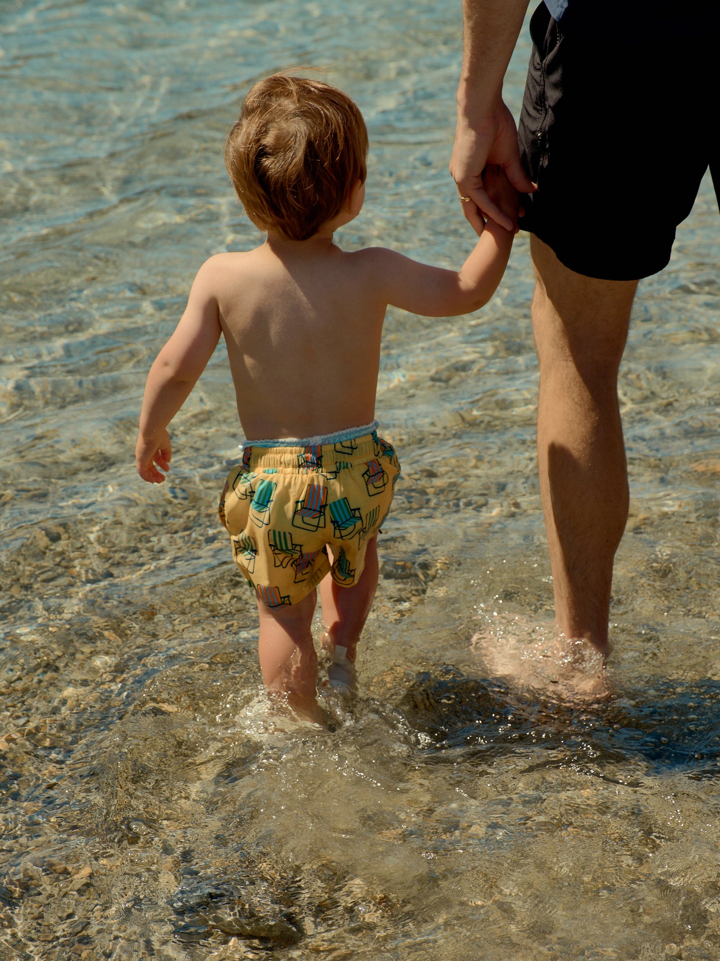 Retro Beach Chair Swim Trunks