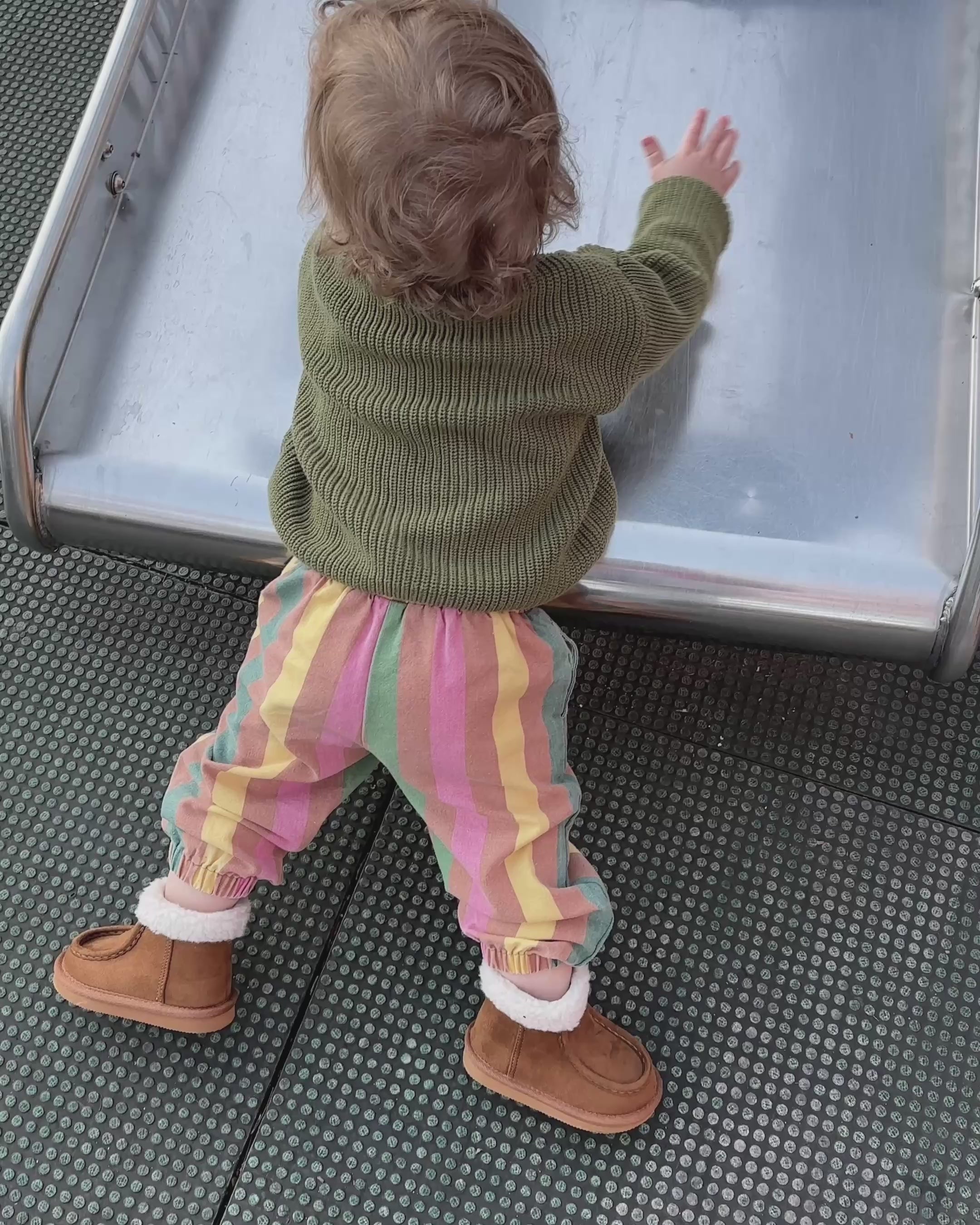 AMERI 　アメリ　PAINT STRIPE RELAX PANTS　M Ameri（アメリ）の「PAINT STRIPE RELAX PANTS（その他パンツ